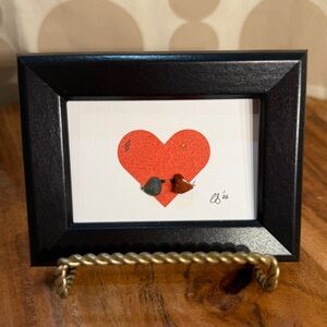 Tiny Love Birds - Sea Glass Art